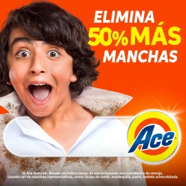 Detergente en Polvo Ace Regular Limpieza al Instante Hasta 54 Cargas 5.832Kg