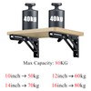 Quanerba Pack of 2 Folding Shelf Brackets 10in (Max Load