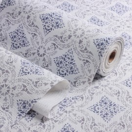 Tatyanna Shelf Liner for Kitchen Cabinets Non Adhesive Drawer Liner Blue Cabinet Liner Strong Grip Non Slip Shelf Liners Boho Waterproof Easy to Clean Dresser Liner for Pantry Cupboard 12IN x 10FT