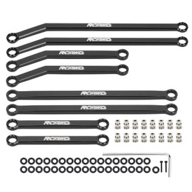 RCAWD SCX24 High Clearance Links Linkage kit for Axial SCX24 Links Jeep/JT Gladiator Upgrades Part Black