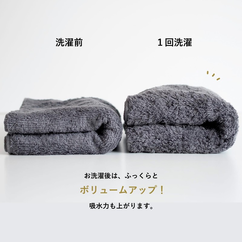 Trampalan Imabari Towel, Bath Towel, Set of 2, FuwaKaru, Made