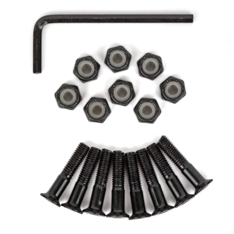 Superslick Skateboard Screws Set 1 Inch Countersunk Head Assembly Set