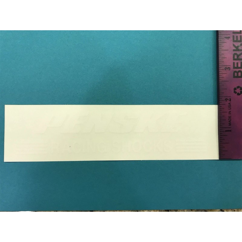 ~~ WHITE PENSKE RACING SHOCKS ~~ DECAL / STICKER