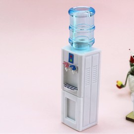 Toyvian Mini Water Dispenser Miniature Dollhouse Items Miniature Dollhouse Supplies Dollhouse Stuff Kids Blue Drinking