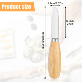 10 Pack Oyster Knife,Stainless Steel Seafood Opener Tool,Clam Shellfish and Oyster Knife Shucker with Nylon Handle, Oyster Shucking Knife Set for Shucking