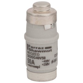 Mersen Neozed fuse link D02GG40 V50 D02, 50 A White D0/Fuse Link 4086500010004
