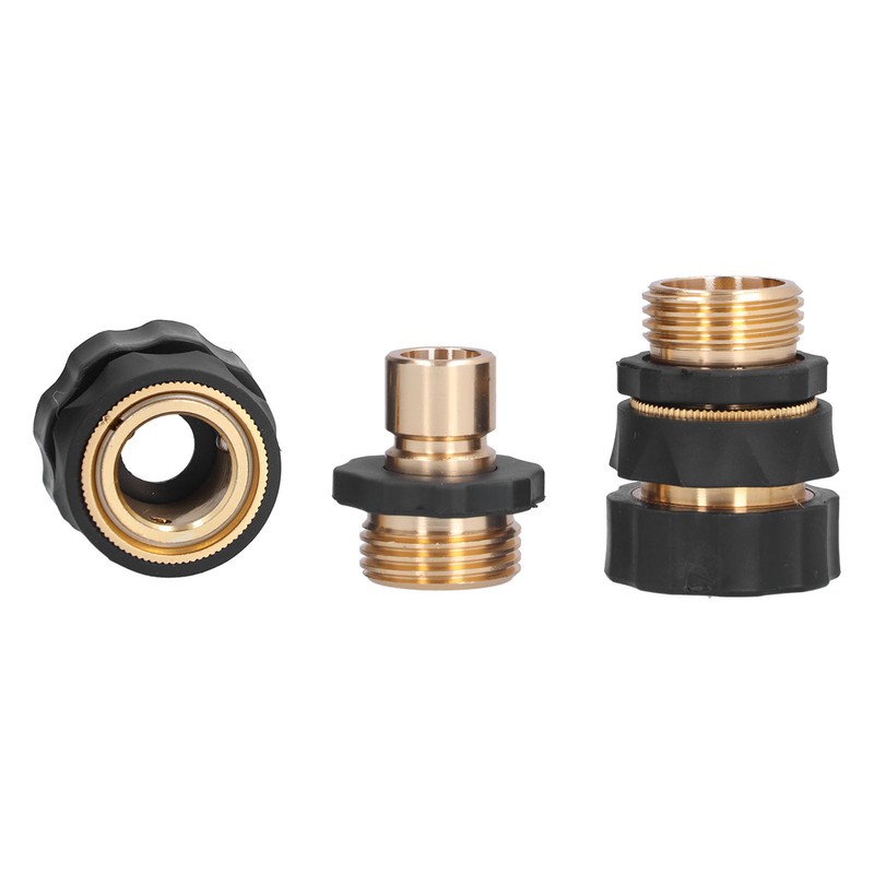 4Pcs Garden Hose Quick Connector Brass High Hardness Durable No