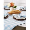 DII Buffalo Check Collection Classic Tabletop, Table Topper, 40x40, Light