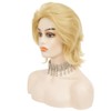 Siudus Blonde Mullet Wigs for Women Shoulder Length Layered Shaggy