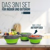 Bergmeister Foldable Bowl Set 3-in-1 with Colander, Noodle Strainer 1.7