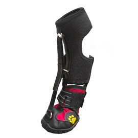 Strap-On Drop Foot Brace (No Knuckling Boot Brace) for Dogs— Corrective Dog Shoes to Safely Lift Toes for Foot Issues, Arthritis, and improving Walking gait in Dogs, Patent Pending(XS)