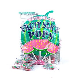 Sumthin' Sweet Watermelon Fruit Slices Pops - 48 Count