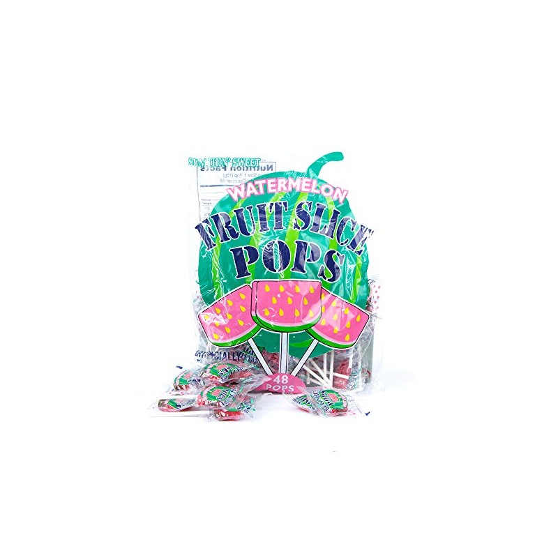 Sumthin' Sweet Watermelon Fruit Slices Pops - 48 Count