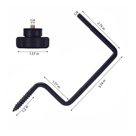 KGCGJVB Game Camera Mount Tree Screw Bracket Heavy Duty Mounts for Hunting Cameras Adjustable Tree Arm Remote Camera Holder with Screws for Treestand Muddy Area and Outdoor Wildlife Surveillance