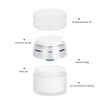 Airless Pump Bottle, 2PCS Moisturiser Container, Refillable Pump Dispenser Cream