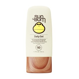 Sun Bum Protector Solar Facial Spf 50 Diario | Bloqueador Solar Facial Hidratante De Amplio Espectro Con Vitamina E | Gel Transparente | Vegano Y Cumple Con La Ley Hawaii 104 (Libre D