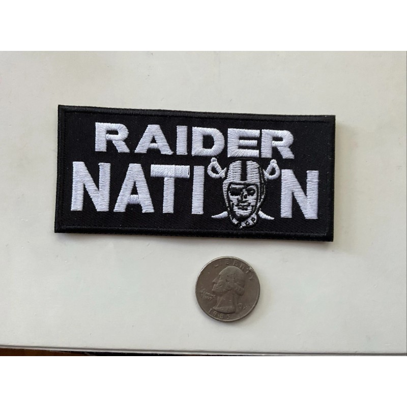 Oakland - Las Vegas Raiders Iron on Embroidered Patch 4”