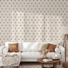 Coloritto Beige Retro Art Peel and Stick Wallpaper | Removable