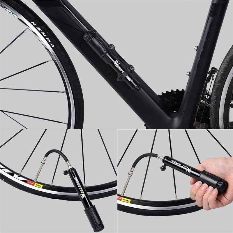 Bicycle Pump 100 PSI Portable Alloy Mini Bicycle Tyre Pump