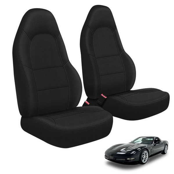 SAPUBK Front Seat Covers Sets Replace for 1997-2004 Chevy Corvette