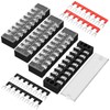 Joinfworld 8 Position Terminal Block 25A 600V Dual Row Screw