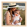 Ditwis 8x8 Photo Frame Wood Colour, Modern Natural Square Picture