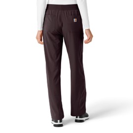 Carhartt Scrubs C53310 Women's Force® Cross-Flex Boot Cut Scrub Pant X-Small Dark Sepia