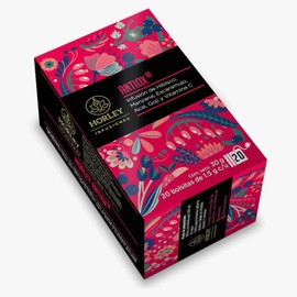 Horley ANTIOX: Infusion de Hibisco, Manzana, Escaramujo, Acai, Goji y Vitamina C, con 20 sobres de 1.5 gramos