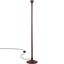 Capulina Tiffany Torchiere Floor Lamp Base Only Replacement for 12-14 Inch Wide Lampshade Pole Height 70 Inches Dark Bronze Finishing Resin Base