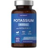 Potassium Supplement 400mg with Vitamin C | 180 Vegan Tablets