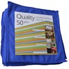 Quality Microfiber MFCB50 Cleaning Cloth, Blue, 50 Piece