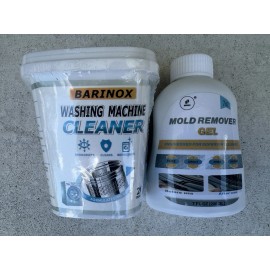 Barinox Mold Stain Remover 7oz & Washing Machine Cleaner Tablets 20 Pack