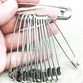 10-Piece Set, 8.5cm Giant Safety Pin 2ea