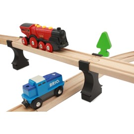 Locorico - 4 bridge stacks for wooden train (stackable)