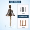 5" Solid Brass Bell Antique Brass Quality Marine Wall Mounted