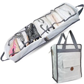 Shoe Bag for Travel, Portable Shoe Organizer, Storage Bag, Shoe Tote Bag for Women and Men (Stripe)