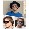 Duco Men's Luxury Carbon Fiber Temple Polarized Sunglasses for Men
