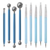 DIYOOHOMY 9 Pcs Polymer Clay Tools, Ball Stylus Silicone Sculpting