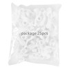 Curtain Glider Hooks White Plastic Curtain Hook (Pack of 25)