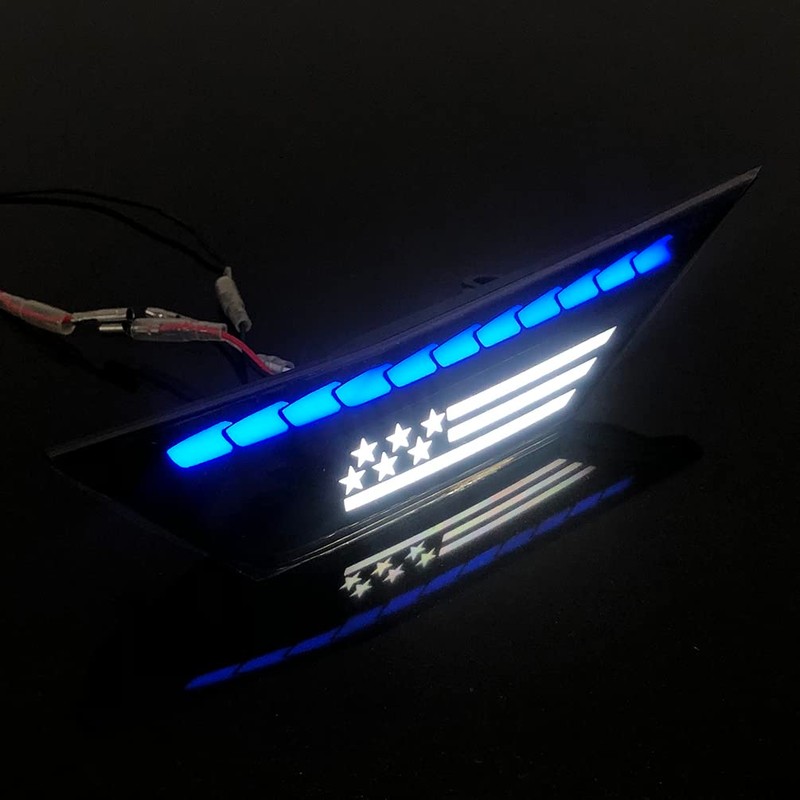 ECAHAYAKU Front Led Fender Side Marker Light Switchback White/Amber Turn