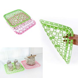 Sink Insert Dish Mat Drip Mat Non-Slip Mat Plastic Protective Mat Kitchen Sink Mat Matt for Drain Openings, Protects the Sink, Sink and Sink with Holes Pack of 3