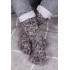 Pachamama Men 100% Wool Bed Sofa Socks Handknitted Charcoal Fleck