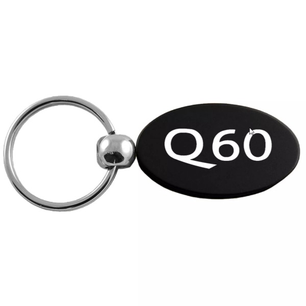 Infiniti Q60 Oval Key Ring (Black)