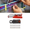 Coaxial Cable Crimper Wire Stripper Crimping Pliers with 20pcs F