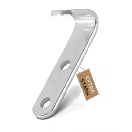 EnB, 10 or 20 pieces, 2-hole guy hooks, 51 x 13 mm, extremely durable, high tensile force, tarpaulin attachment, fixing hooks, lashing eyelets, tarpaulin hooks, rope hooks, rust resistant, trailer net