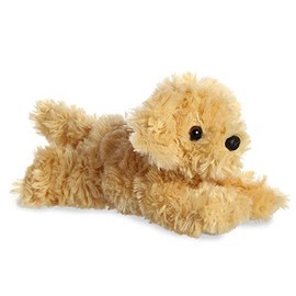 Aurora® Adorable Mini Flopsie™ Ginny Goldendoodle™ Stuffed Animal - Playful Ease - Timeless Companions - Gold 8 Inches