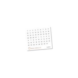 Date Dot Cover Script Planner Stickers | F16 Script Square | B-240-B