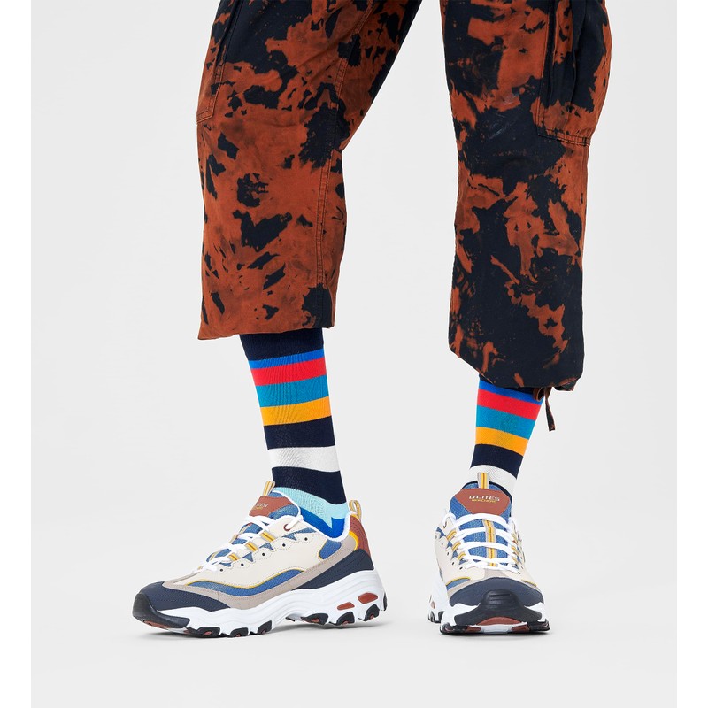 Happy Socks Unisex 4-Pack Multi-Colour Gift Set Socks, Blue, Small/Medium