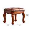 HOOTSMALL Footstool and Ottomans Small Foot Stool with Fiber Leather