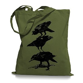 Ma2ca® Crows WM101 Jute Bag Tote Bag, Olive Green